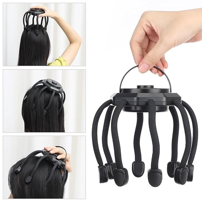 Relax Your Scalp and Relieve Stress Anytime, Anywhere. Massage Your Head, As if Doing a Head Spa for Your Head at Any Time. - PURE