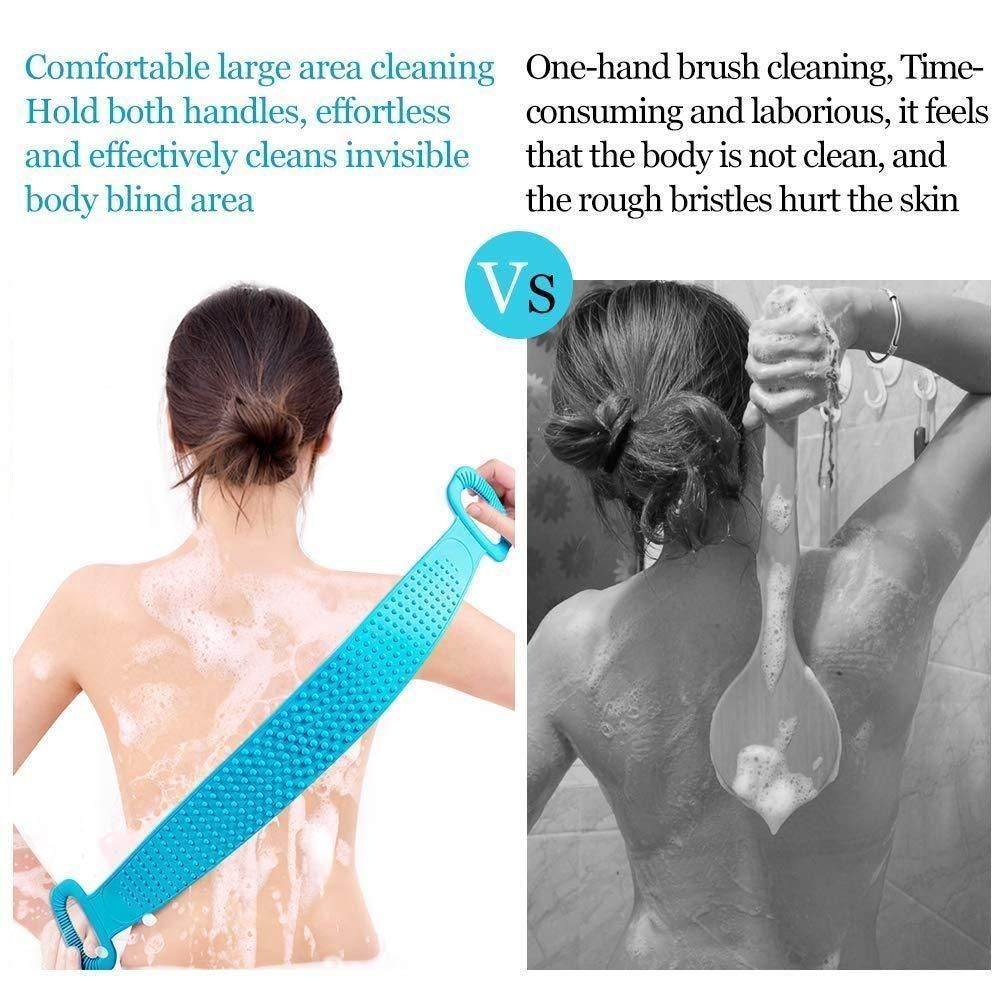 Shower Multifunctional Dual Sided Back Scrubber - PURE