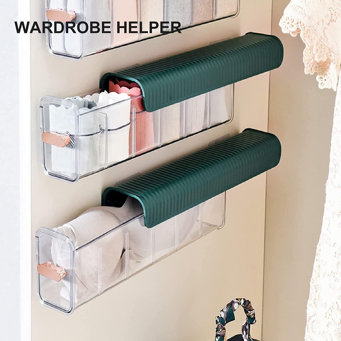 Clear Wall Mounted Drawer Organizer - PURE