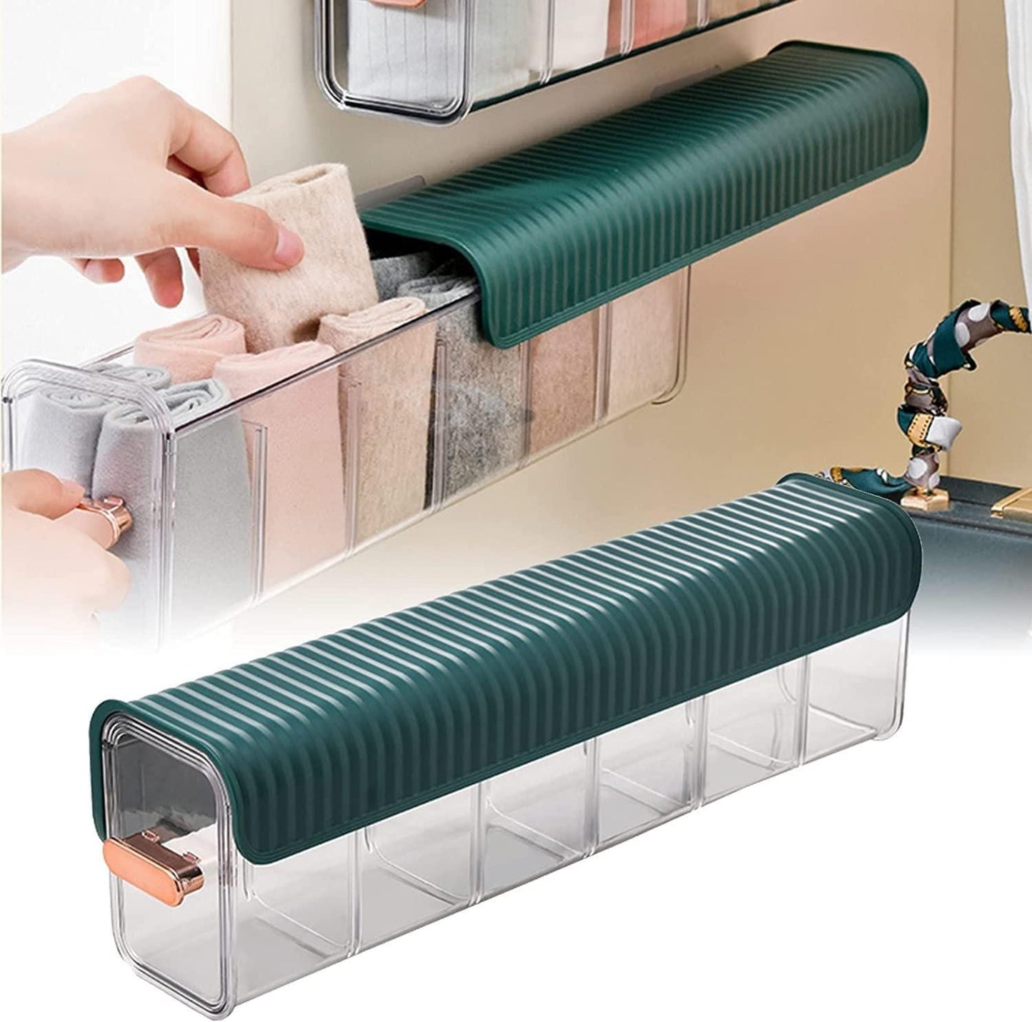 Clear Wall Mounted Drawer Organizer - PURE