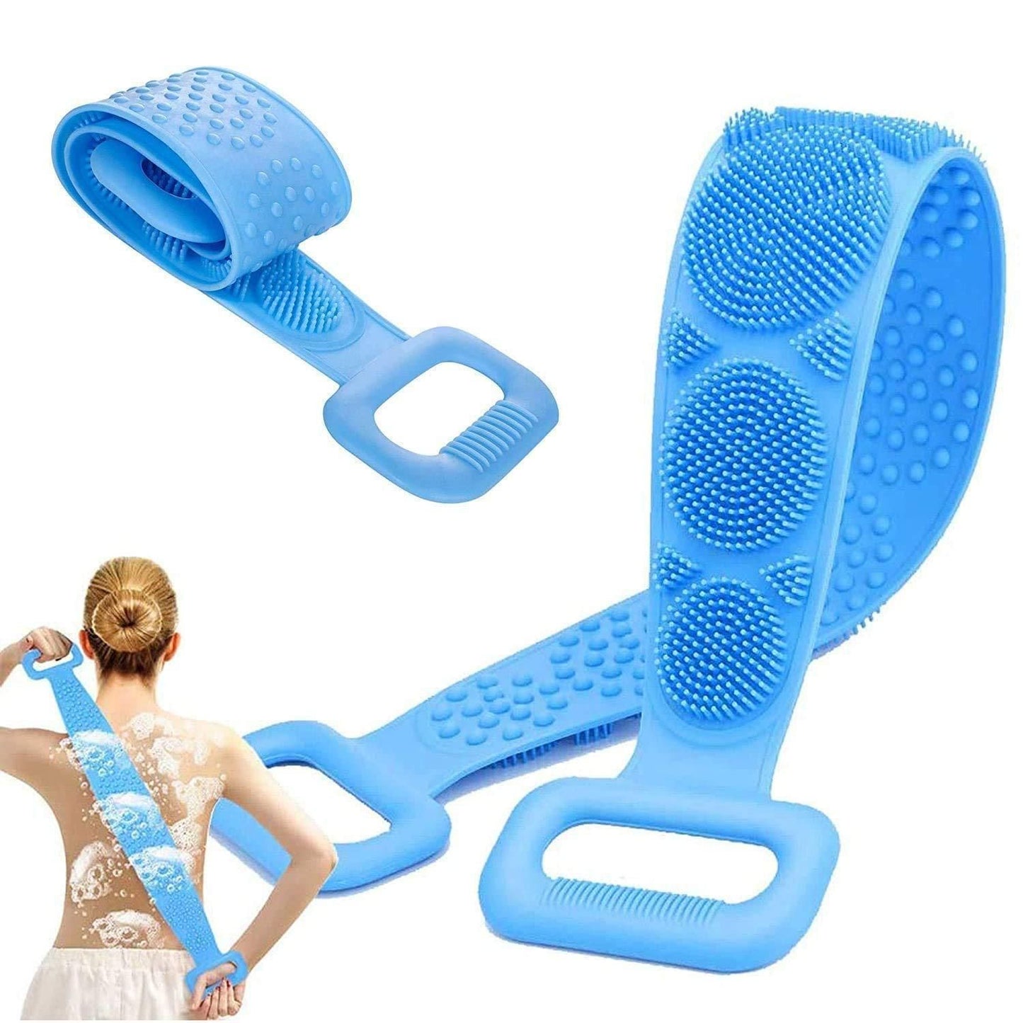 Shower Multifunctional Dual Sided Back Scrubber - PURE
