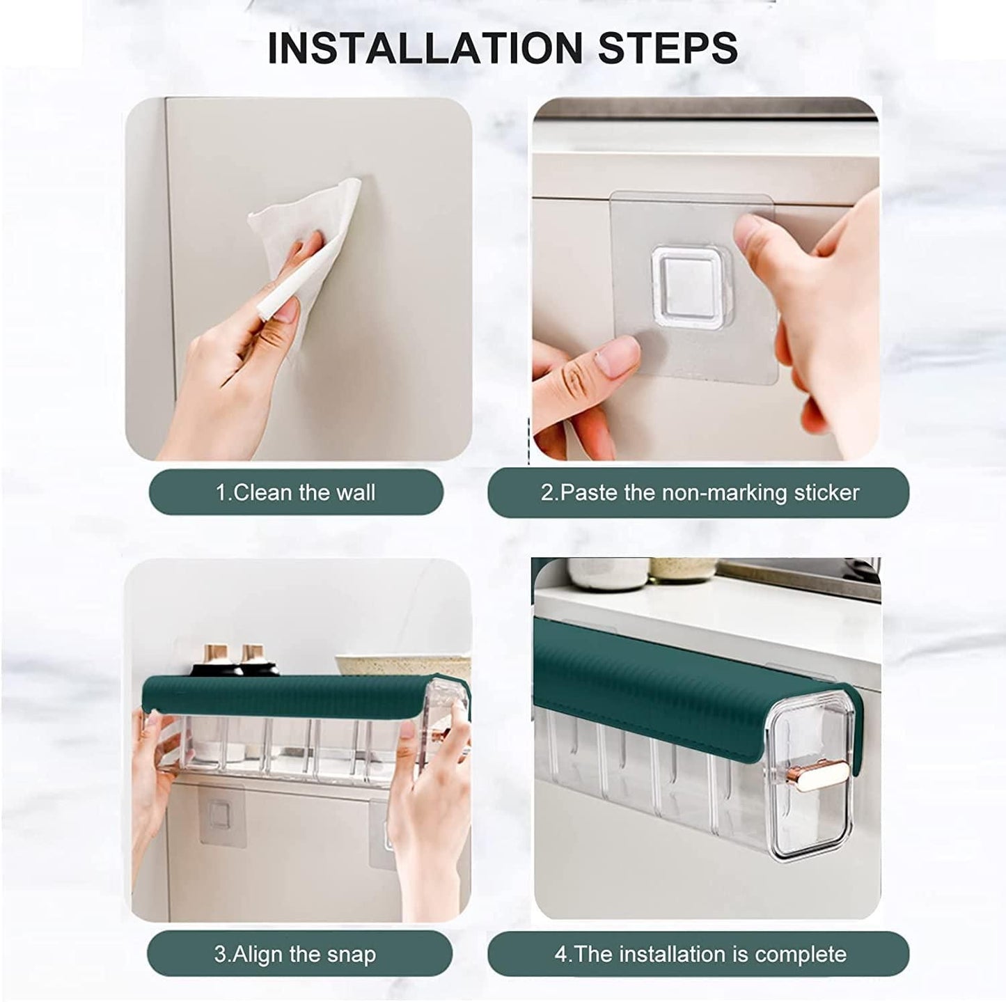 Clear Wall Mounted Drawer Organizer - PURE