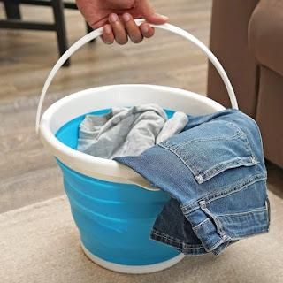Silicone Bucket with Strong Folding - PURE
