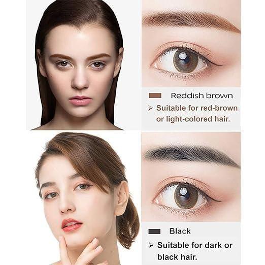 Waterproof 4 Points Microblading Eyebrow Pen with a Micro-Fork Tip Applicator - PURE