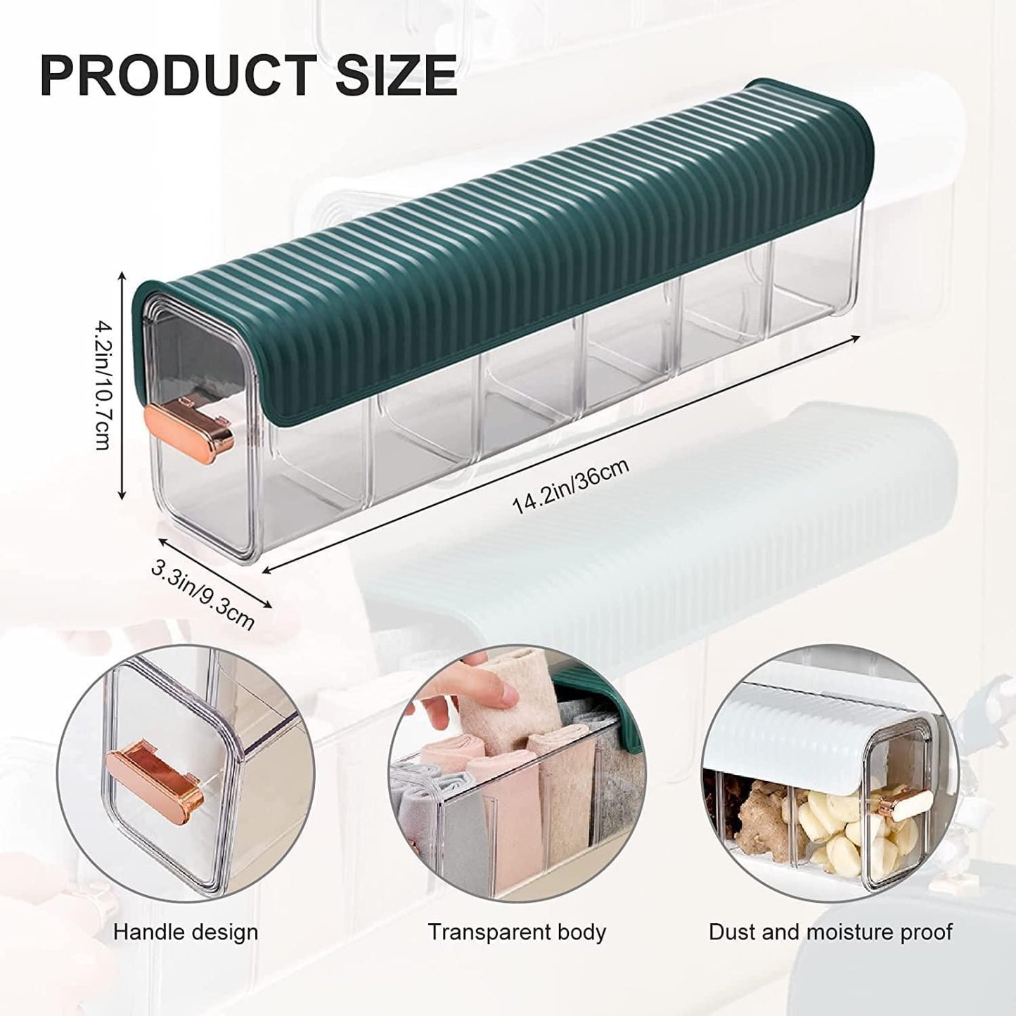 Clear Wall Mounted Drawer Organizer - PURE