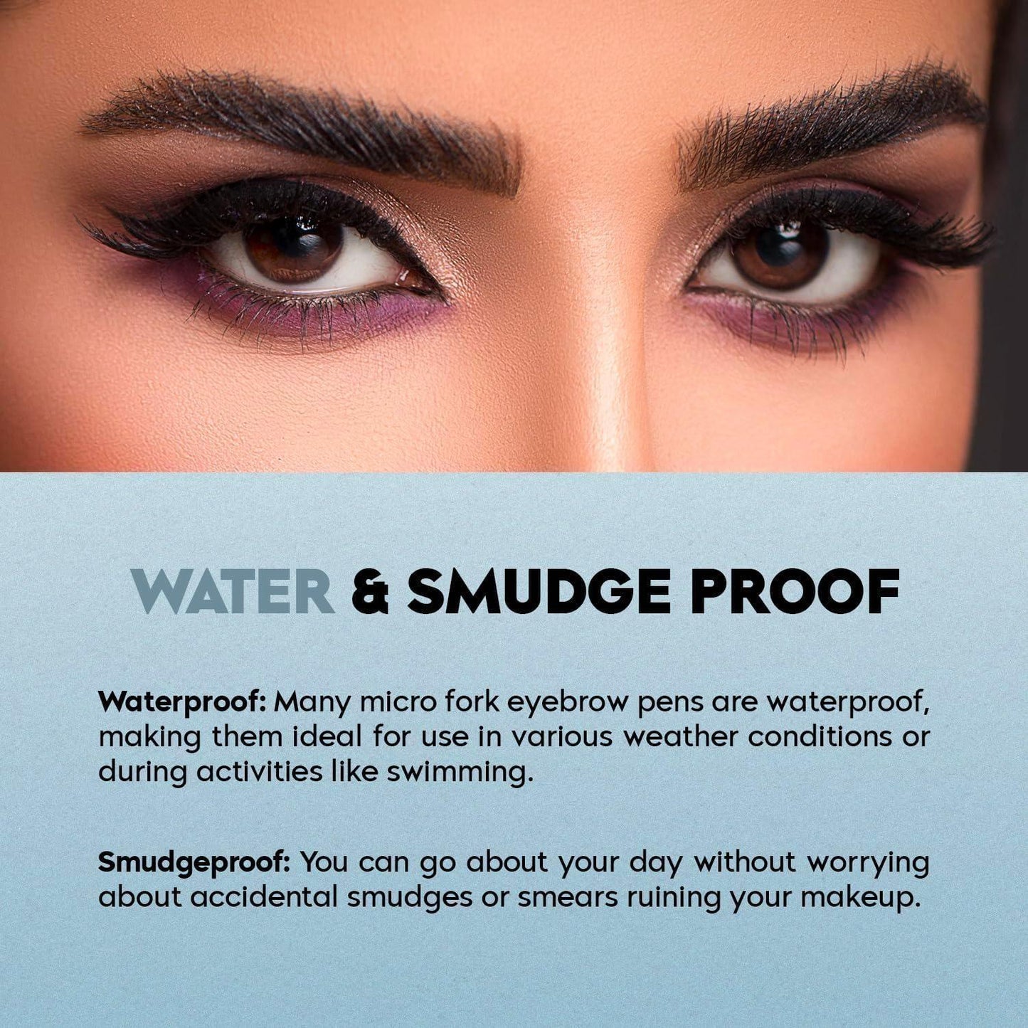 Waterproof 4 Points Microblading Eyebrow Pen with a Micro-Fork Tip Applicator - PURE