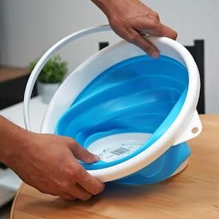 Silicone Bucket with Strong Folding - PURE