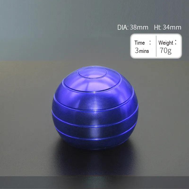 Metal Desktop Stress Relief Cone Gyroscope Office Desk Fidget Toys Optical Illusion Flowing Finger Toys Table Fidget Toys - PURE