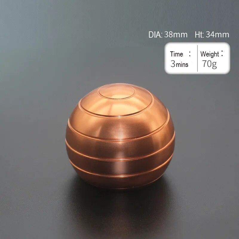 Metal Desktop Stress Relief Cone Gyroscope Office Desk Fidget Toys Optical Illusion Flowing Finger Toys Table Fidget Toys - PURE