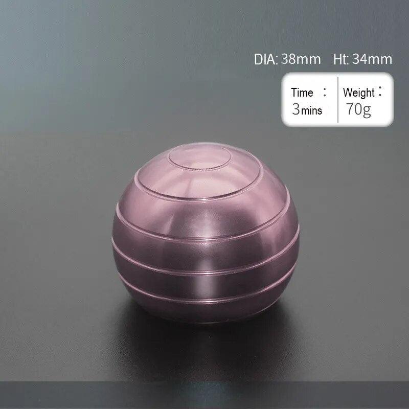 Metal Desktop Stress Relief Cone Gyroscope Office Desk Fidget Toys Optical Illusion Flowing Finger Toys Table Fidget Toys - PURE
