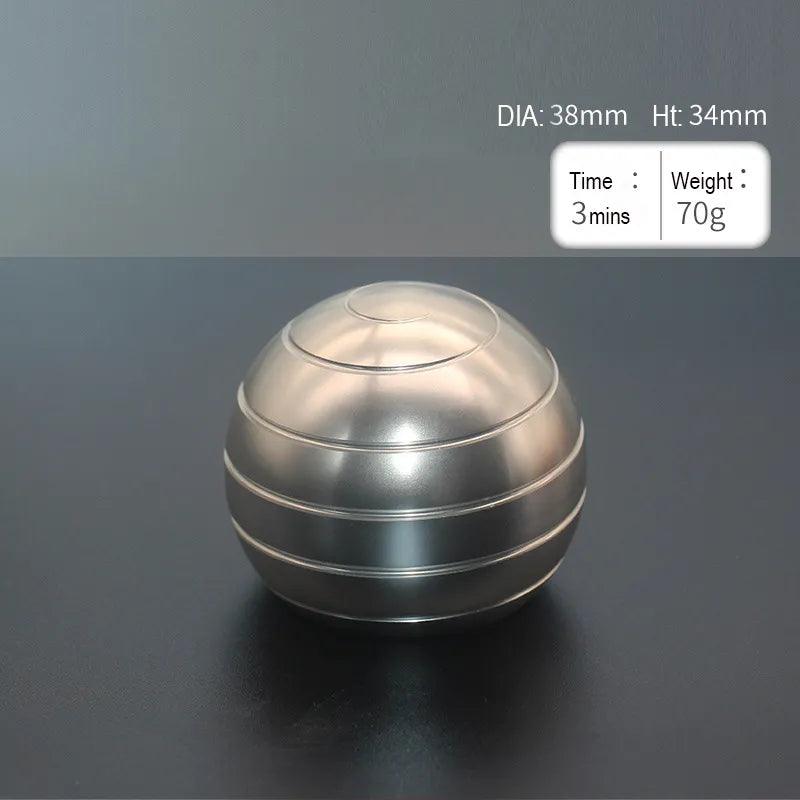 Metal Desktop Stress Relief Cone Gyroscope Office Desk Fidget Toys Optical Illusion Flowing Finger Toys Table Fidget Toys - PURE