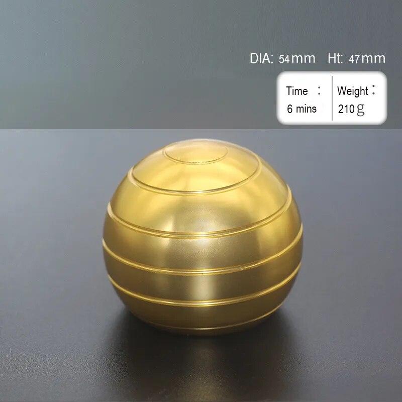 Metal Desktop Stress Relief Cone Gyroscope Office Desk Fidget Toys Optical Illusion Flowing Finger Toys Table Fidget Toys - PURE