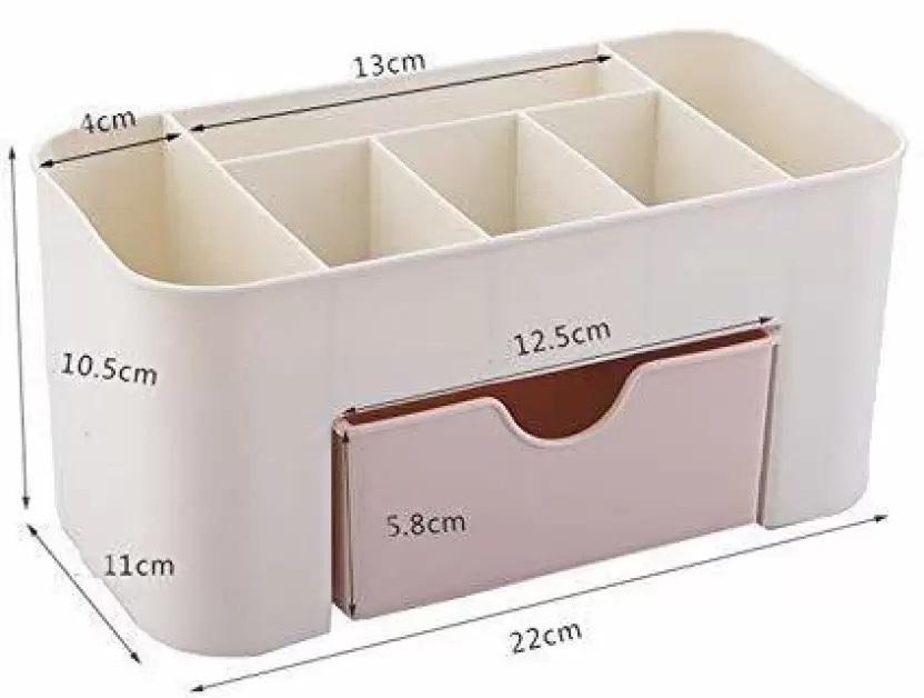 6 Slots And 1 Mini Drawer In This Beauty Organizer for Makeup Tools