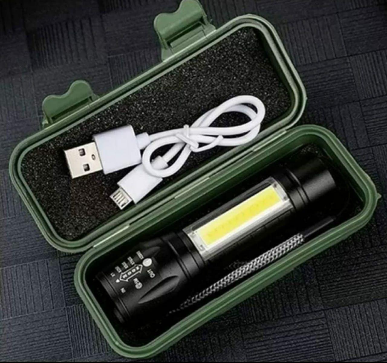 Pocket Size Mini Portable XPE + COB LED Tactical Flashlight - PURE