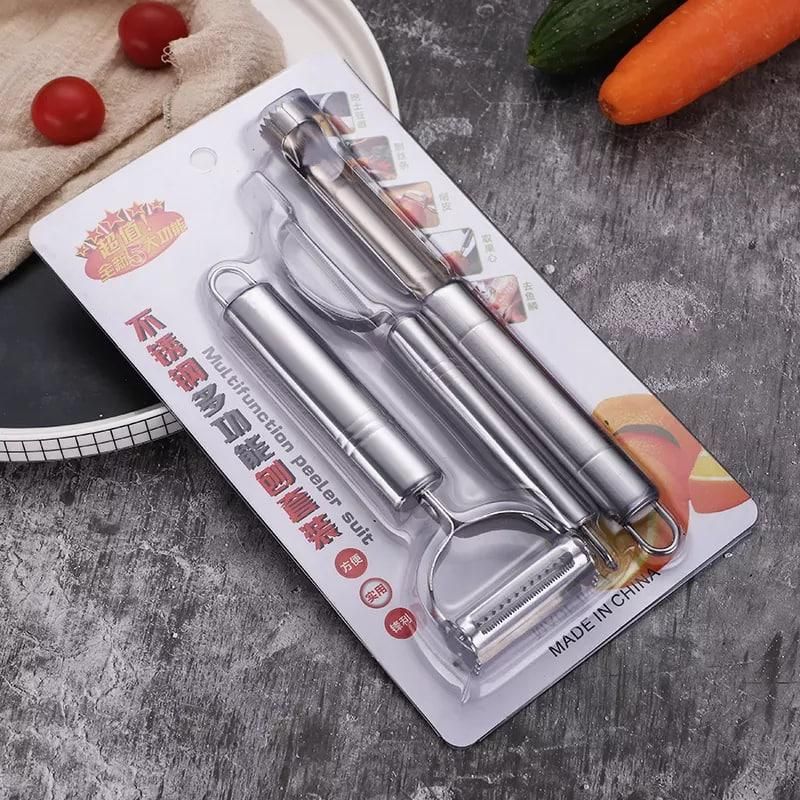 Peeler Veggie Cutter Slicer for Kitchen - 3pcs Set - PURE