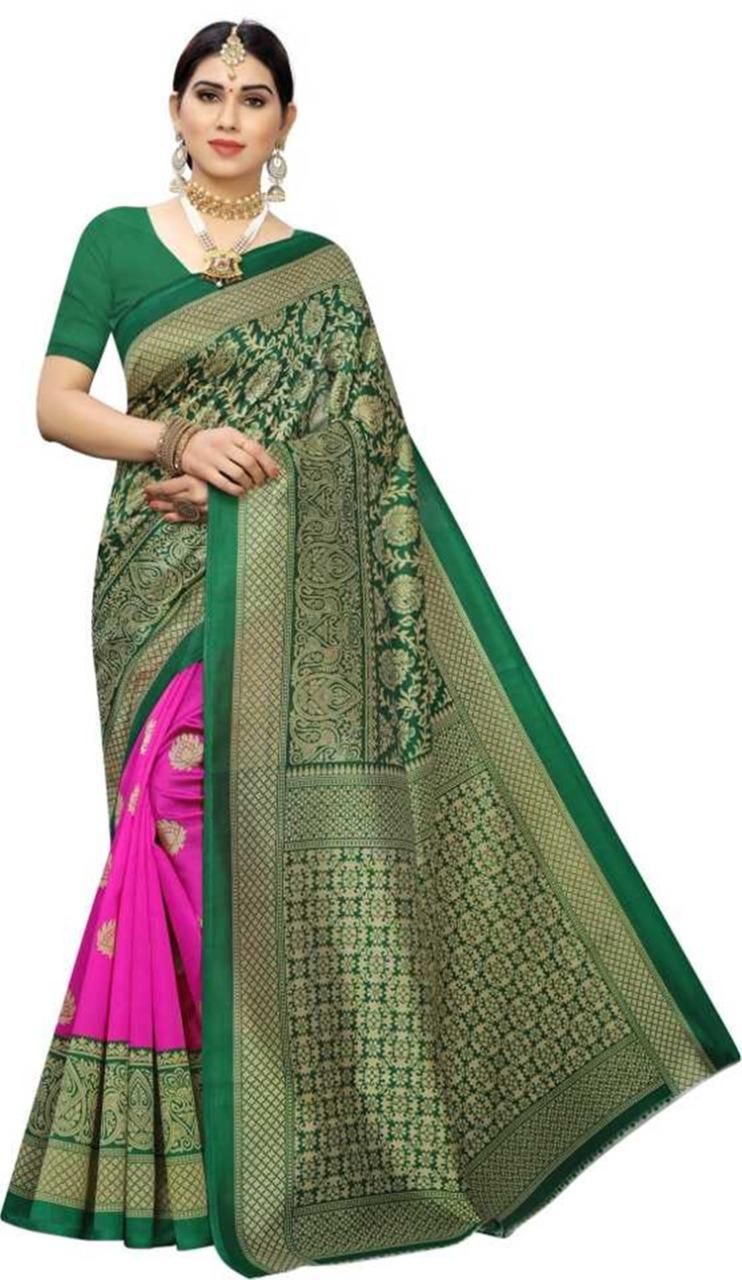 Stunning Printed Art Silk Sarees - PURE