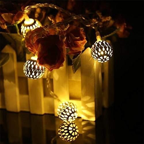 16 Metal Balls Decorative String Lights - PURE