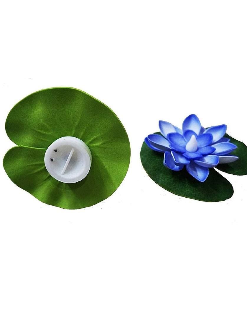 Lotus Flower Floating Diya Set with Water Sensor (Set of 6) - PURE