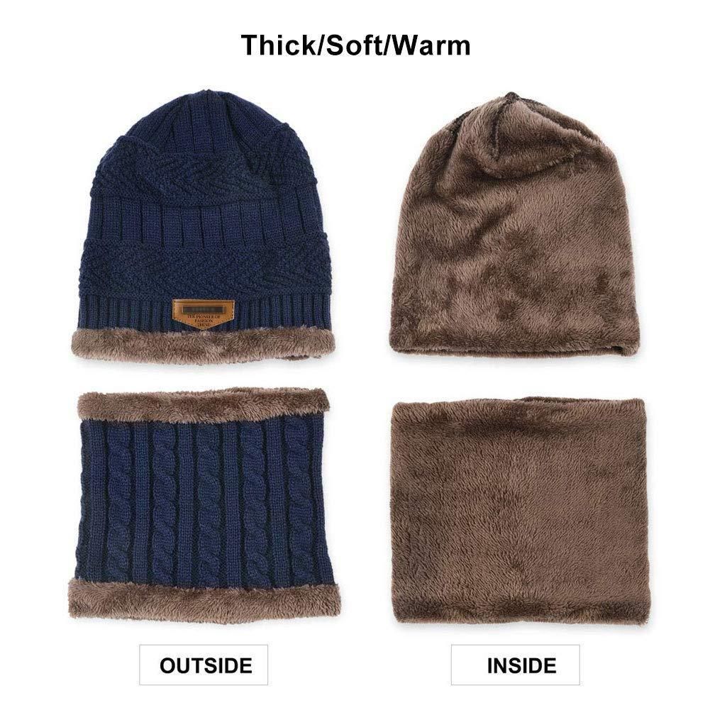 Winter Beanie Cap and Neck Scarf Set (2 Piece) - PURE