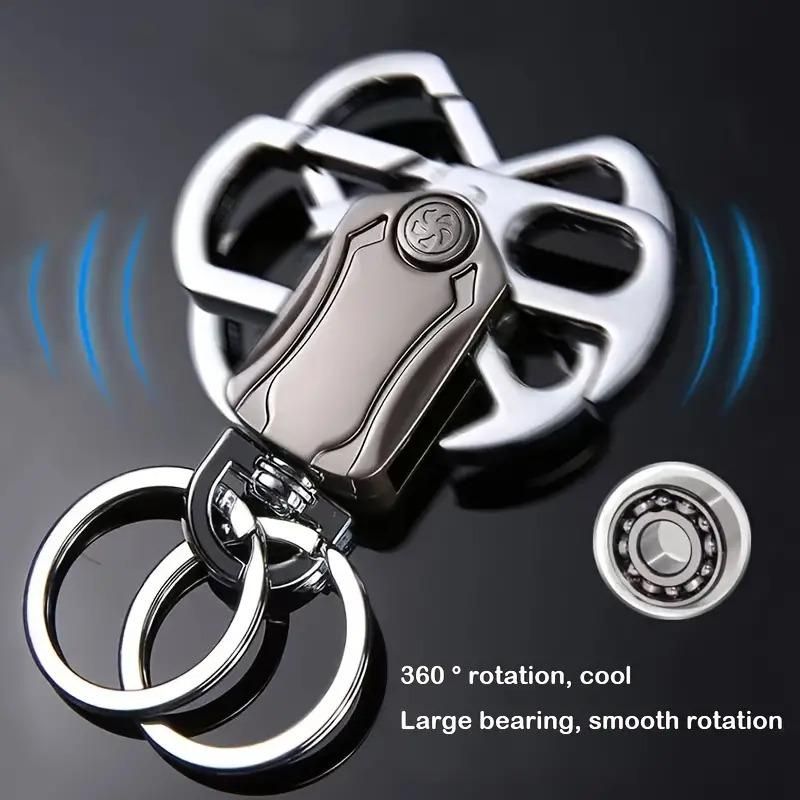 Multifunctional Fingertip Keychain, Metallic Keychain With Knife And Bottle Opener - PURE