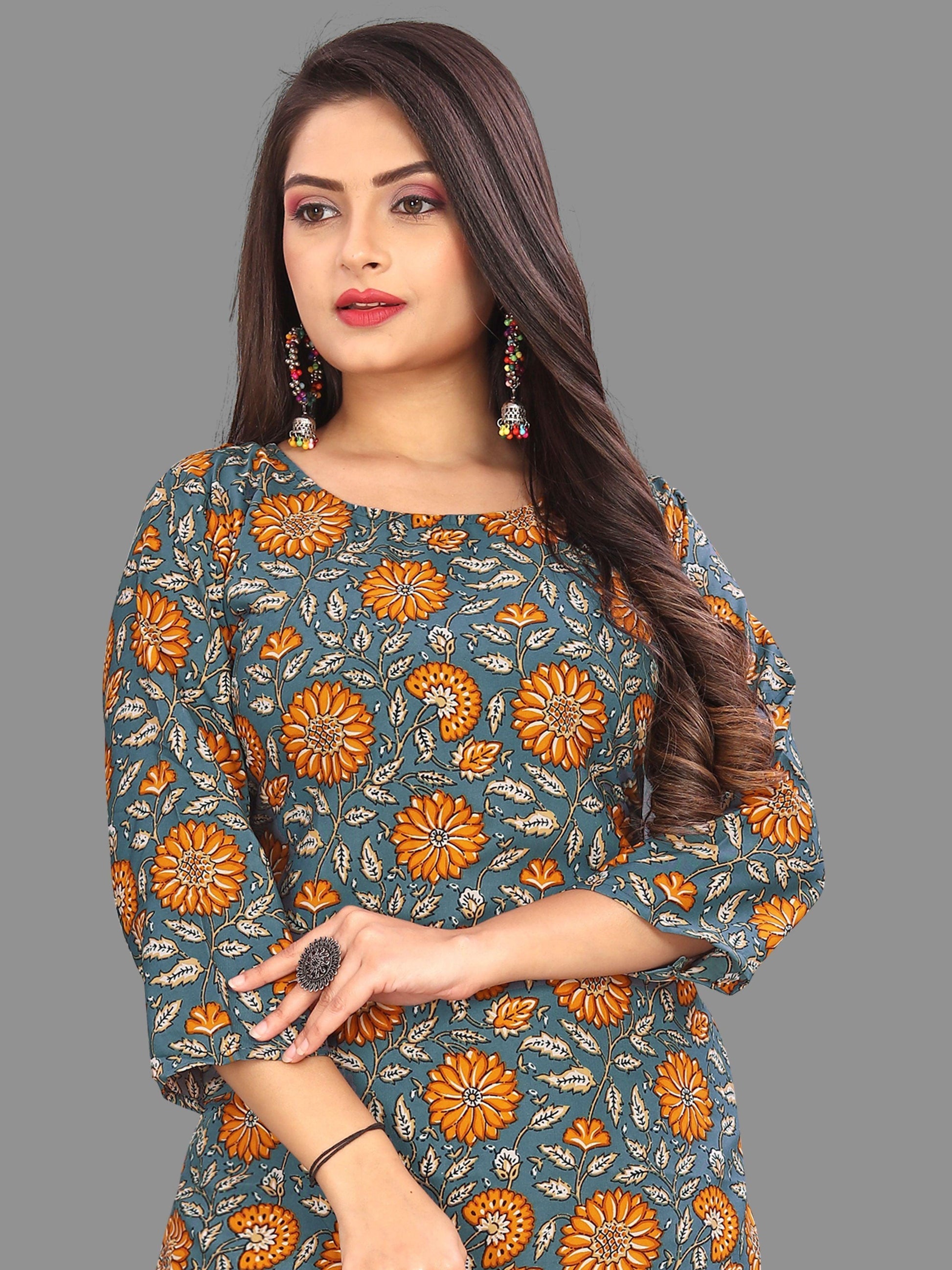 Women's Printed Crepe Kurtis - PURE