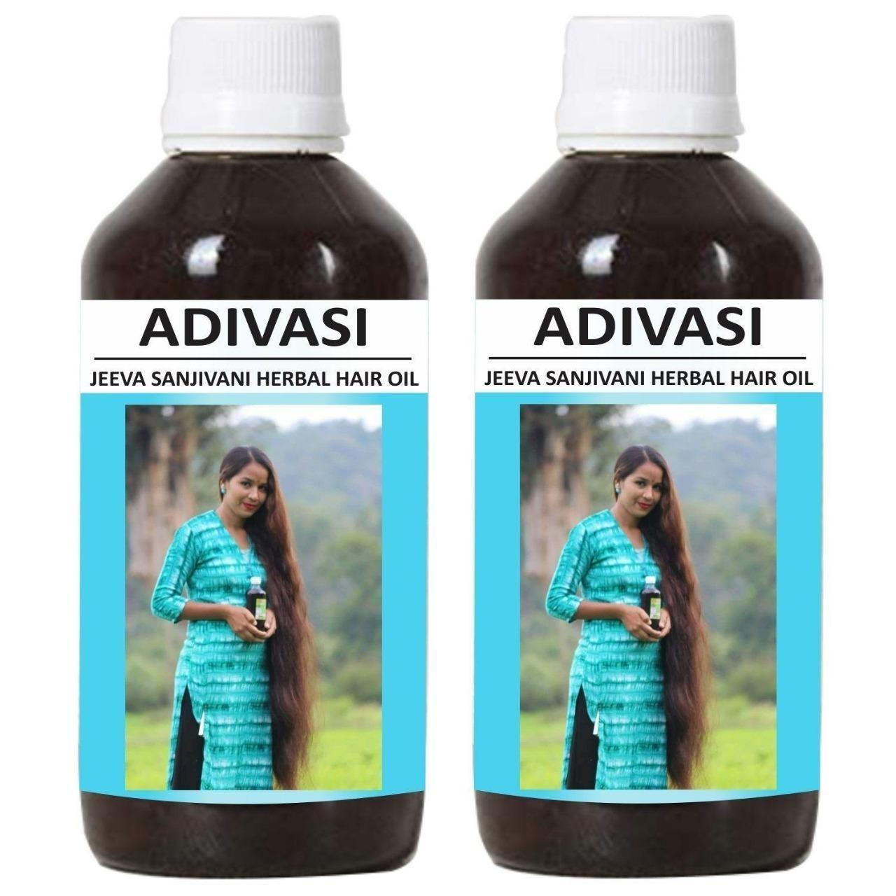 Donnara Organics Jeeva Sanjivani Herbal Hair Oil Strengthening & Volumised Hair Combo pack of 2 bottles of 100 ml - PURE