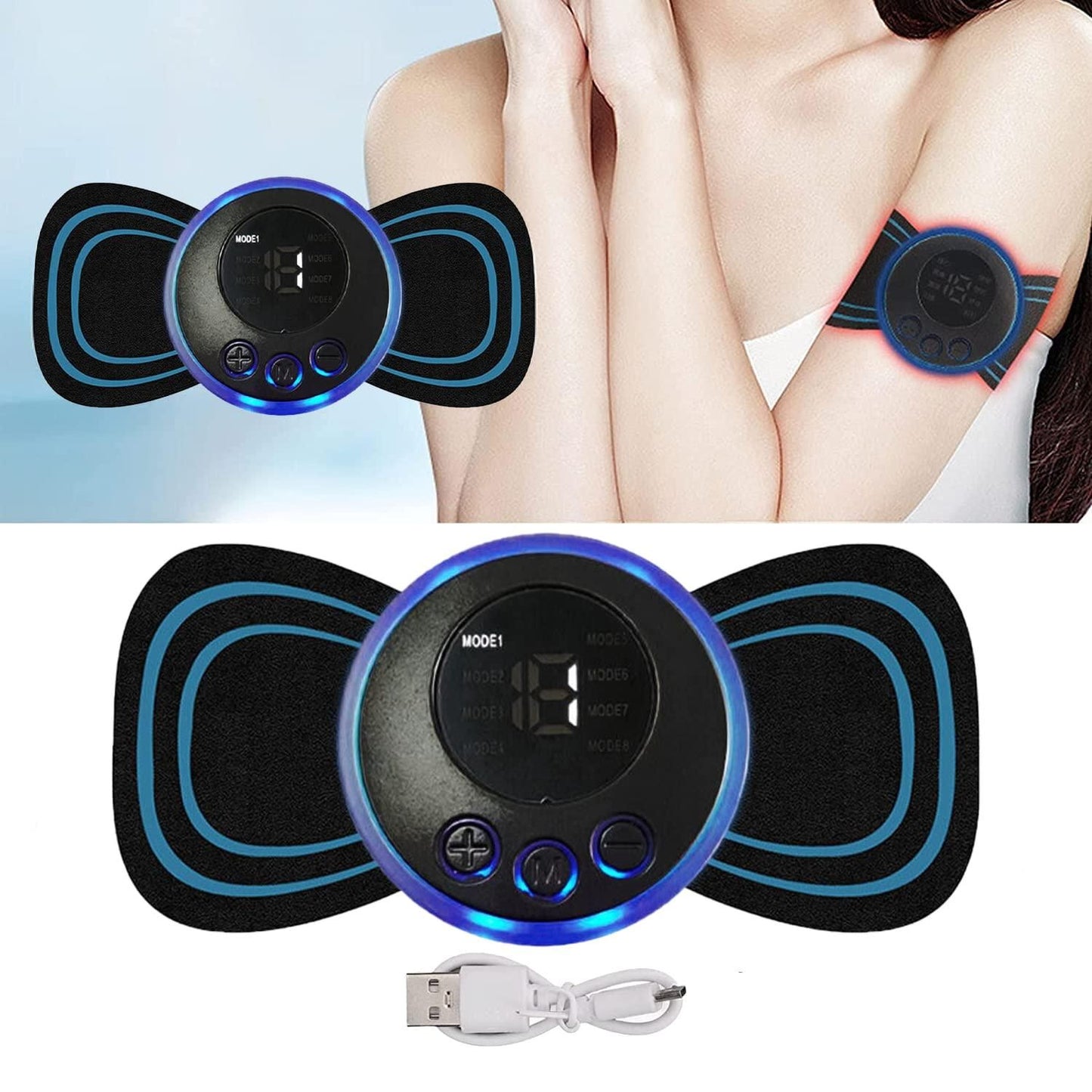 Butterfly Shap EMS Massager - PURE