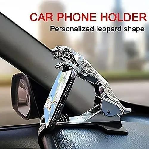 Jaguar Car Mobile Phone Mount Stand 360 Degree Rotation Adjustable Clip Holder( Assorted Color) - PURE