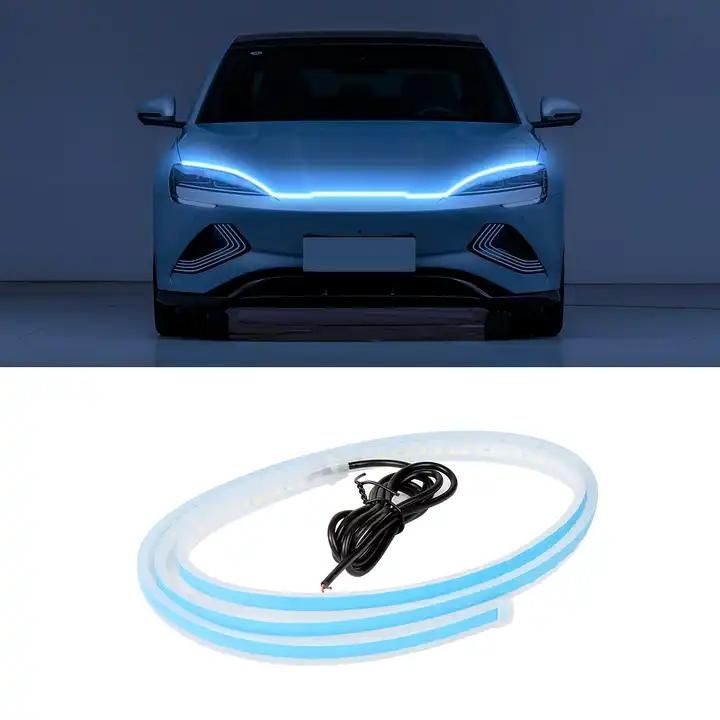 Universal Flexible Car Led Hood Strip Lights (White Light) - PURE