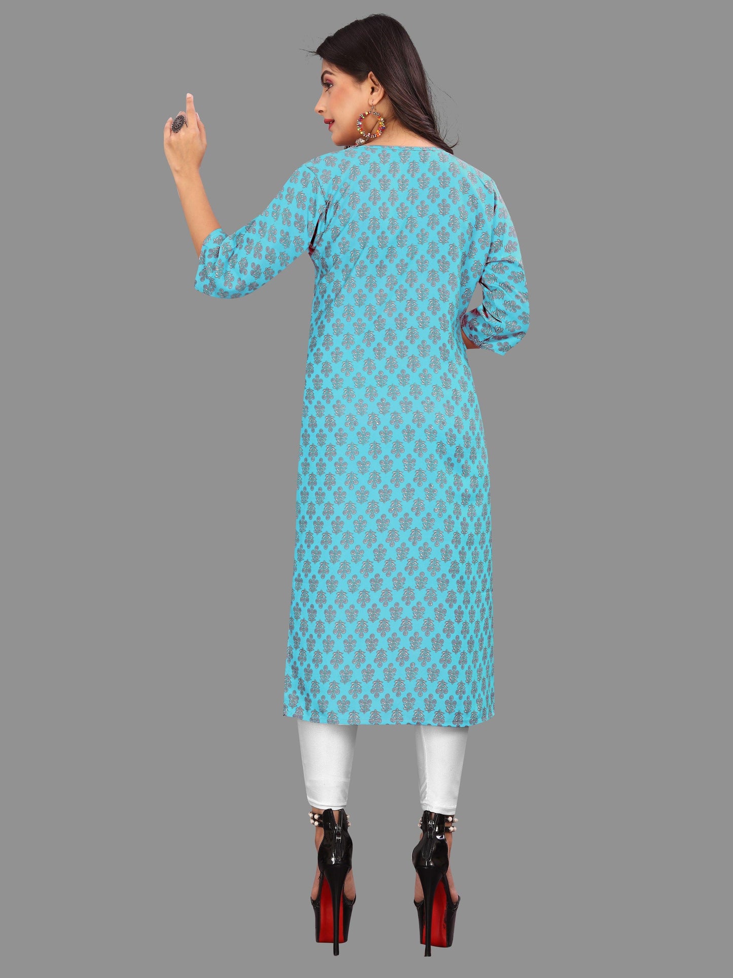 Women's Printed Crepe Kurtis - PURE