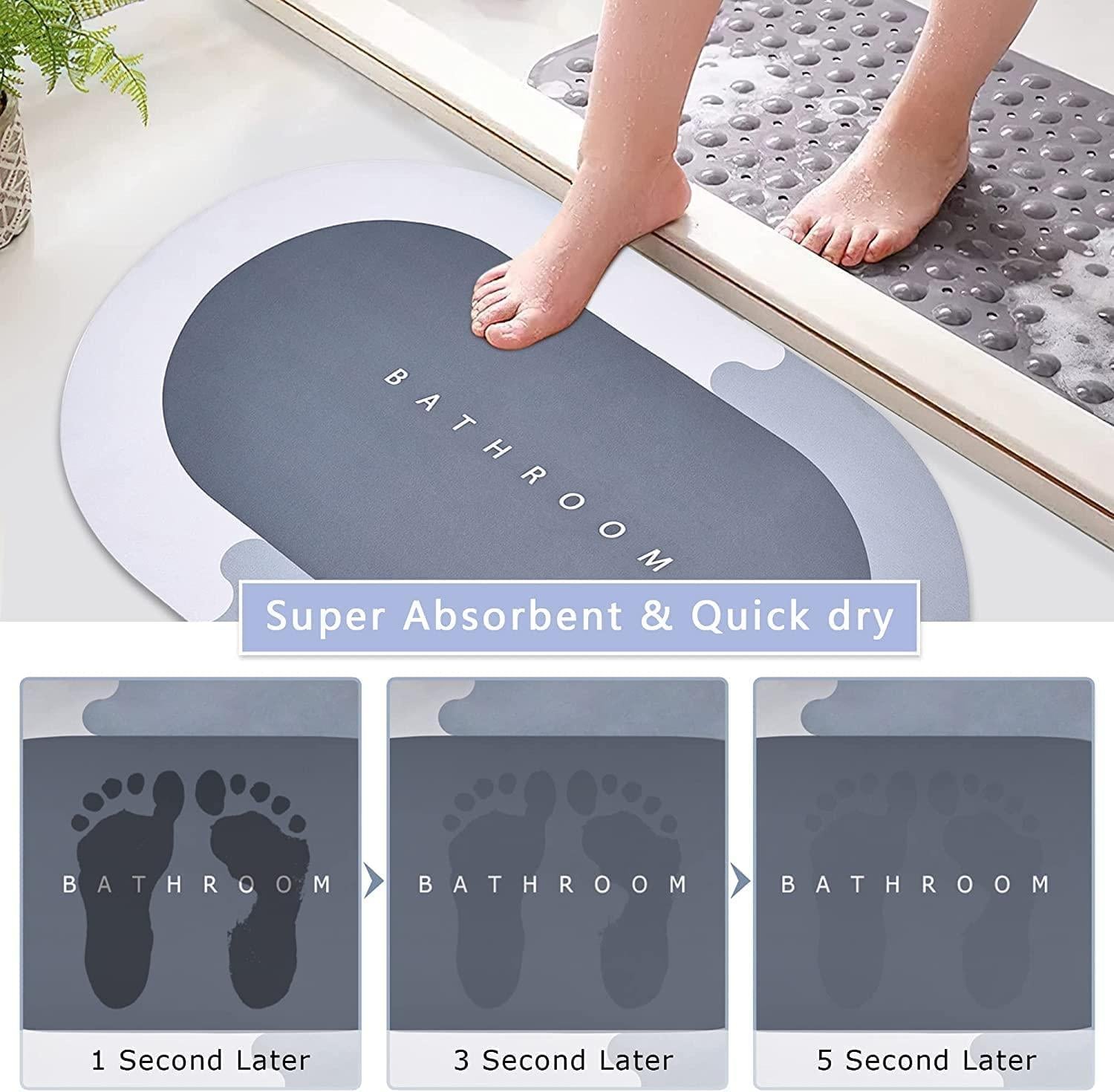 Super Absorbent Bath Floor Mat - PURE
