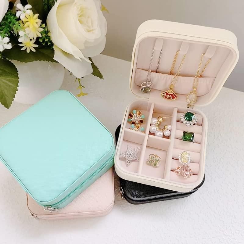 PU Leather Zipper Portable Storage Box - PURE