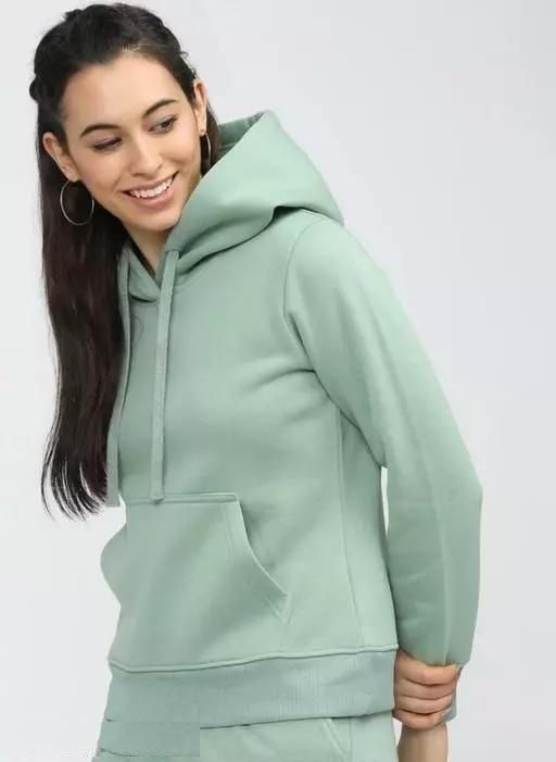 Women's Wool Hoodie Sherpa Sweatshirt - PURE