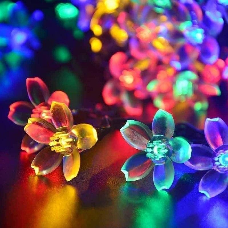 LED 4 Meter Blossom Flower Fairy String Lights, Christmas Lights for Diwali Home Decoration - PURE