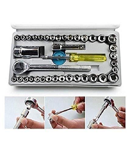 Hardware Tools - Multipurpose 40 in 1 Screwdriver Socket Set and Bit Tool Kit Set - PURE