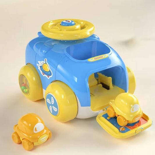 Car Vehicle, Fine Motor Skills, Cartoon Ejection Car Toy - PURE