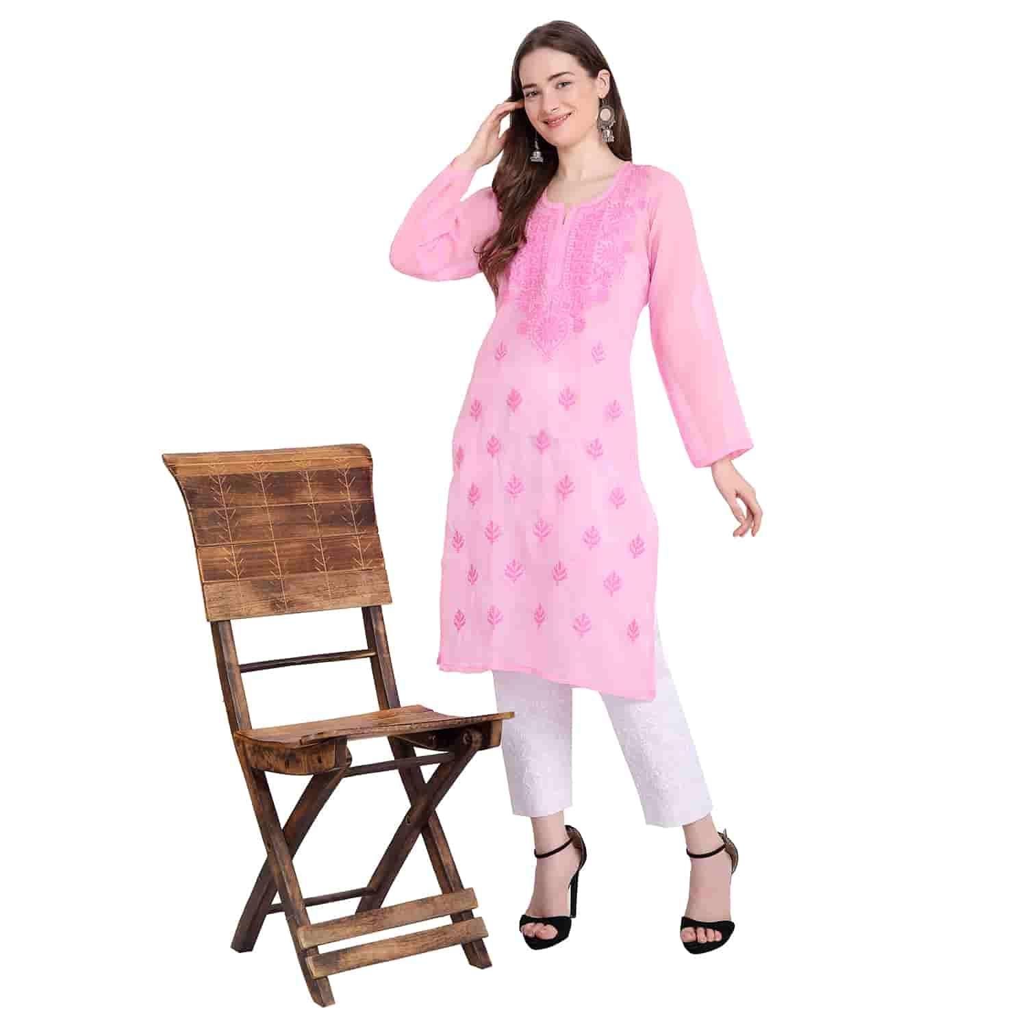 Lucknowi Chikankari Kurta with Inner - PURE