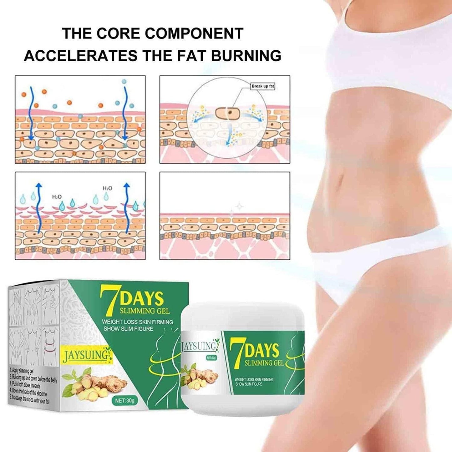 7 Days Ginger Slimming Cream - PURE