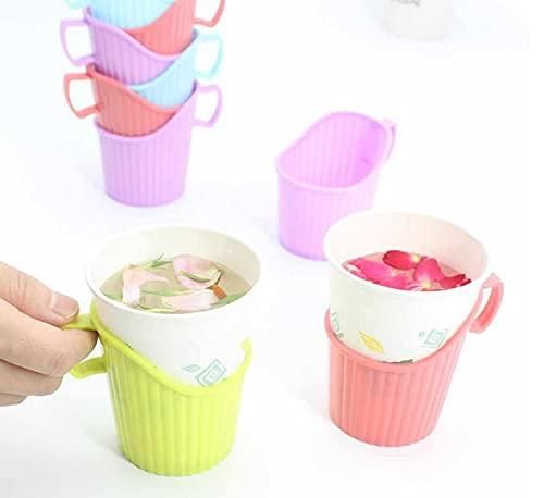 Polystyrene Disposable Plastic Paper Cup Holder - PURE