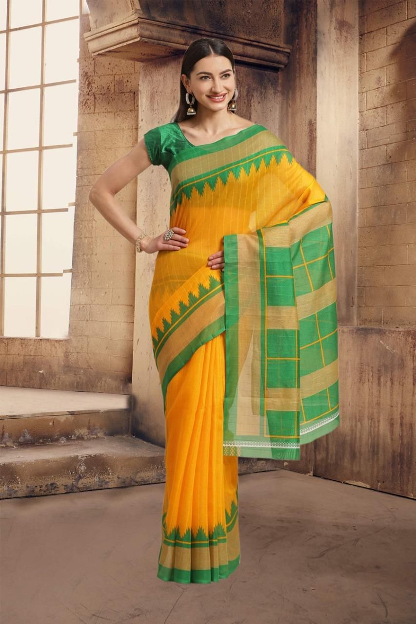 Posh Printed Art Silk Sarees - PURE