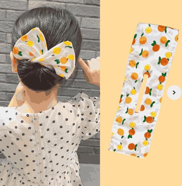 Cartoon Fruits Hair Bands: Colorful Hair Accessories for Girls - PURE