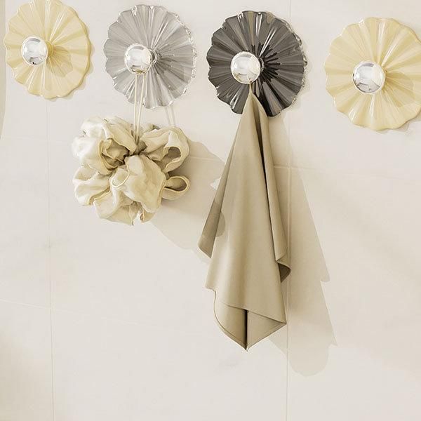 Petal Shaped Adhesive Wall Hooks (5Pcs) - PURE