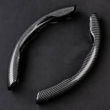 New Carbon Fiber ABS Texture Steering Wheel Grip Cover for Cars - PURE