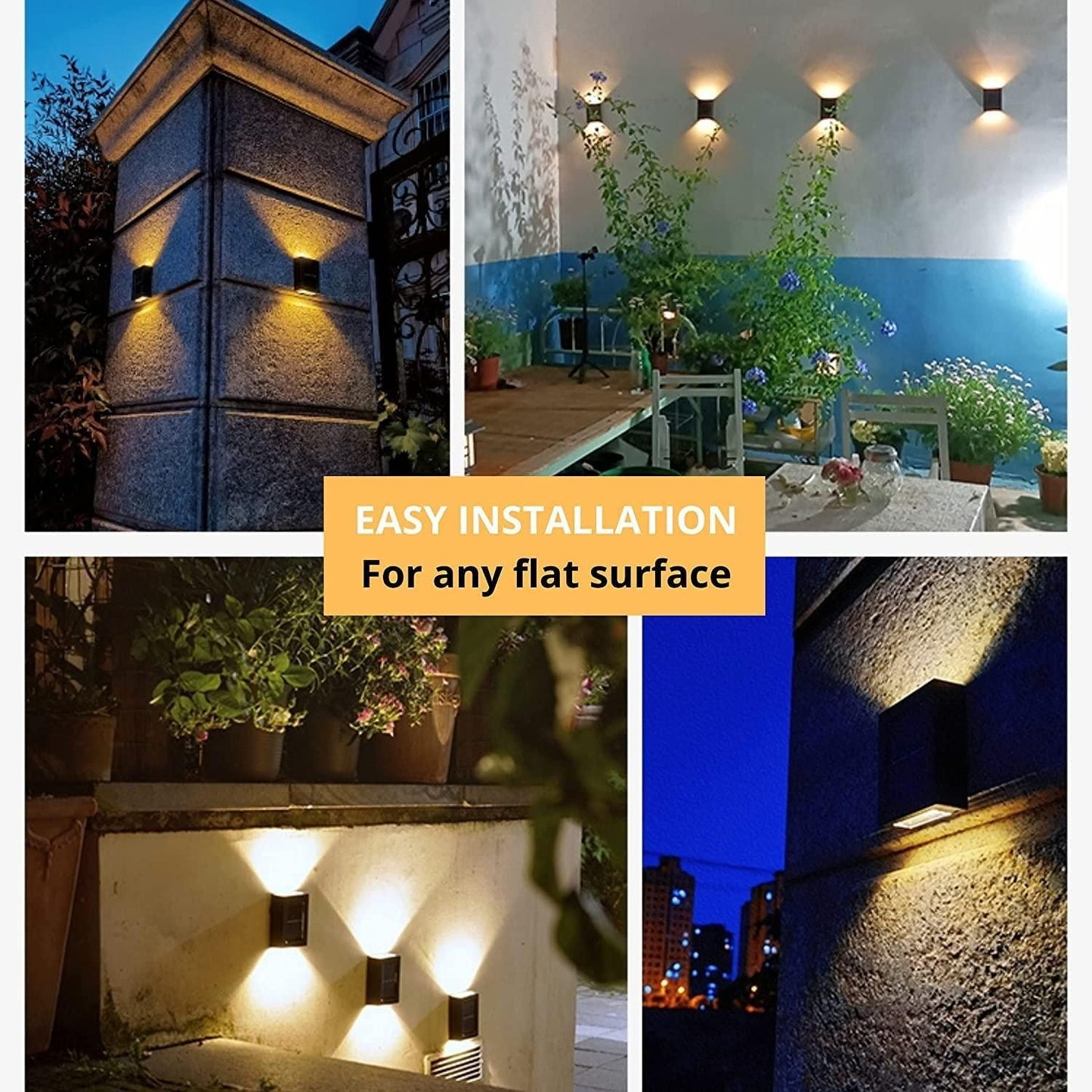 Solar Wall Lights Small Fence Lights - PURE