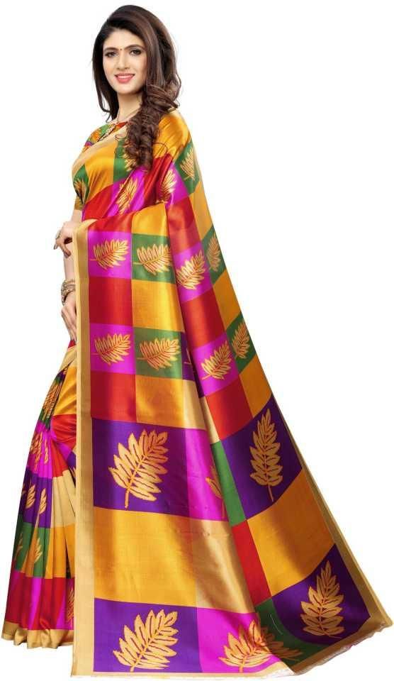 Fantastic Printed Art Silk Sarees - PURE