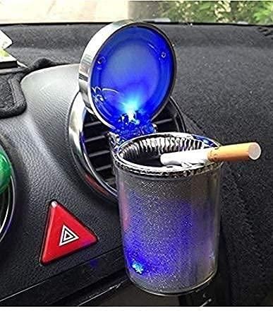 Diamond cut surface Designer Cigarette Car ashtry With LED Light - PURE