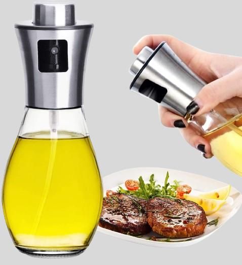 Oil Sprayer for Cooking, Refillable Stainless Steel Oil Dispenser - PURE