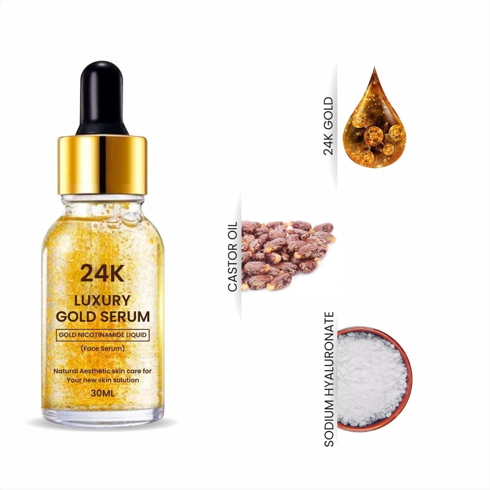 24K Gold Face Serum - PURE