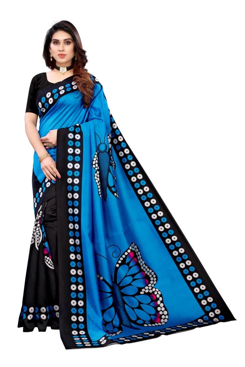 Trendy Printed Art Silk Sarees - PURE