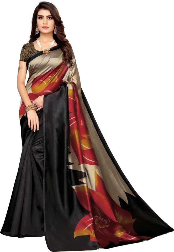 Pretty Printed Art Silk Sarees - PURE